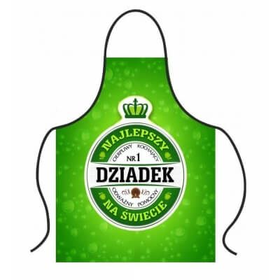 Fartuch kuchenny zielony DZIADEK - Dzień Dziadka